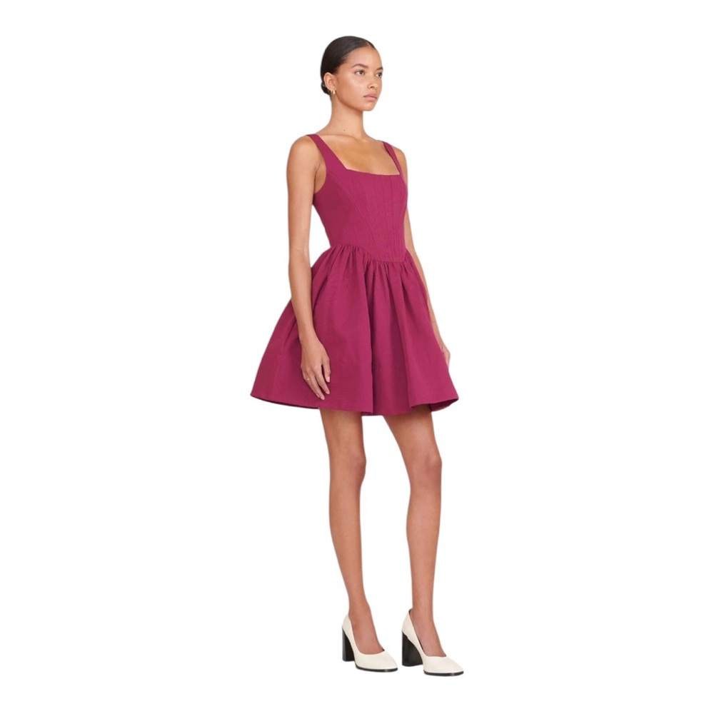 STAUD Red Corset Dress